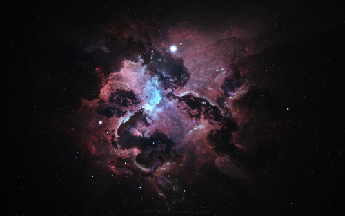 atlantis nexus nebula black background digital render 3840x2400 3704