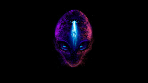 alien extraterrestrial fantasy amoled black background 5k 5120x2880 5026