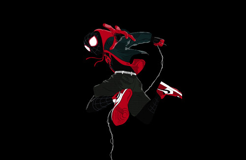 miles morales spider man into the spider verse 5k 8k black 8000x5200 672